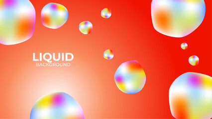 Gradient colorful liquid abstract background
