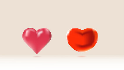 realistic love icon design vector background