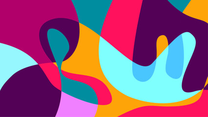 Colorful abstract vector banner illustration
