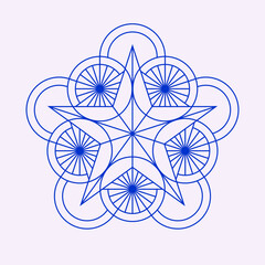 Geometric Star Art Symbol Illustration