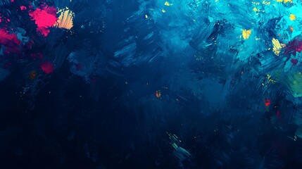 Fototapeta premium Captivating blue and pink painting of northern lights with soft light diffusion creating a dreamy atmosphere in a nature landscape