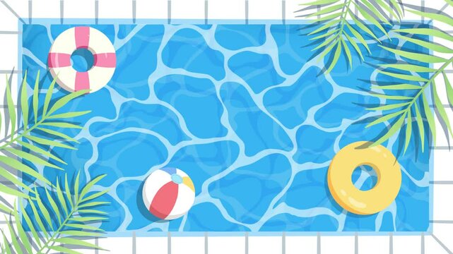  swimming pool  animaton background 
