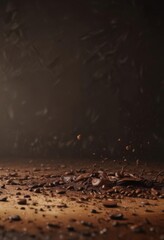 Dark background, coffee splatters, rich brown gradient  ,  beverage,  coffee art background