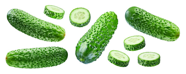 Cucumber isolated on white background