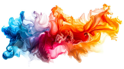 Liquid colors motion background, cut out transparent