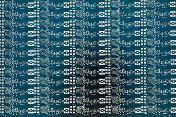 Pattern of aluminum PCB stencil with intricate designs for electronics manufacturing