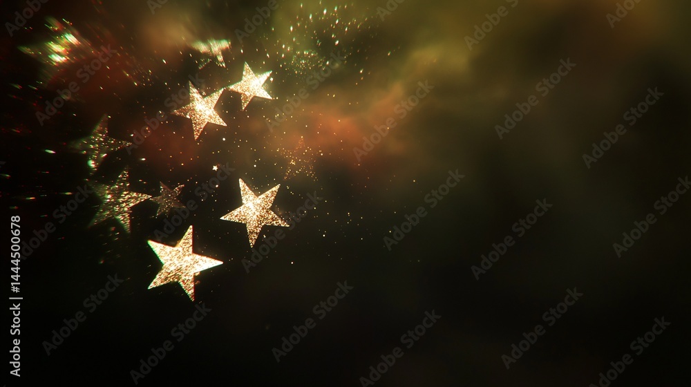 Aufkleber a mesmerizing cluster of distant stars twinkling in the celestial sphere with a cinematic light crea