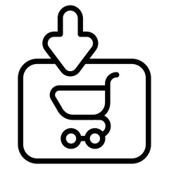 Web market Line Icon