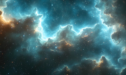 Obraz premium Abstract colorful nebula background