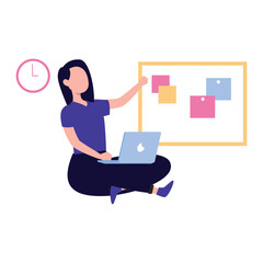 Task management Vector illustration which can easily modify or edit