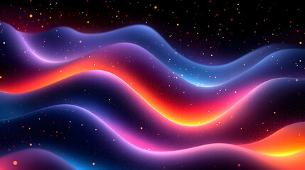 Fototapeta premium Abstract colorful wavy background