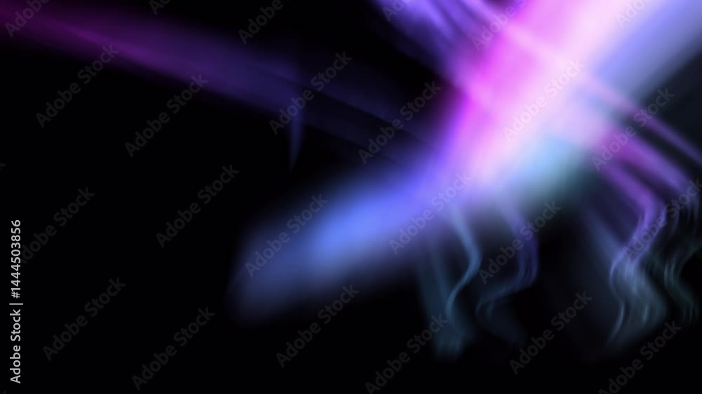 Wall mural aurora dazzling display animation loop background