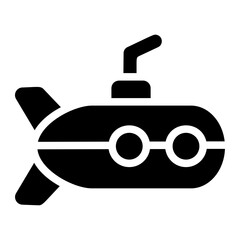 Submarine Solid Icon