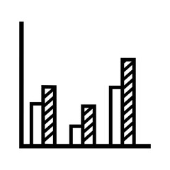 Chart icon vector. schedule illustration sign. diagram symbol or logo.