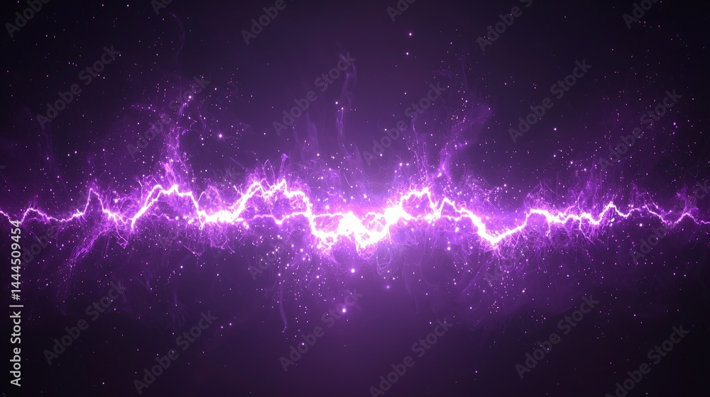 Poster enigmatic purple and black background creating a mysterious atmosphere filled with celestial energy 