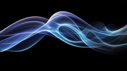 Naklejka premium Defocused smoke on a dark background