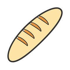  Artisan Baguette Loaf on a Table