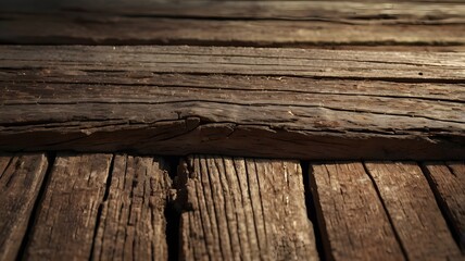 Obraz premium background abstract old rustic wood floor background with heavy cracks and texture