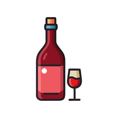  Elegant Red Wine Bottle with Cork