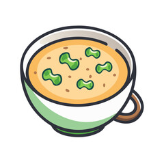  Creamy Broccoli Soup in a Bowl