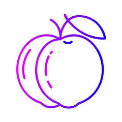 peach line icon