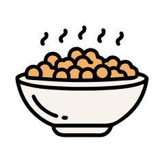  Roasted Chickpeas in a Bowl