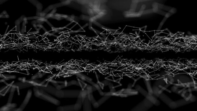 Abstract plexsus 4K video background.	