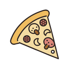  Delicious Mushroom Pizza Slice