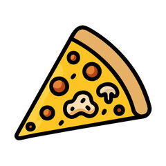  Tasty Mushroom Pizza Slice