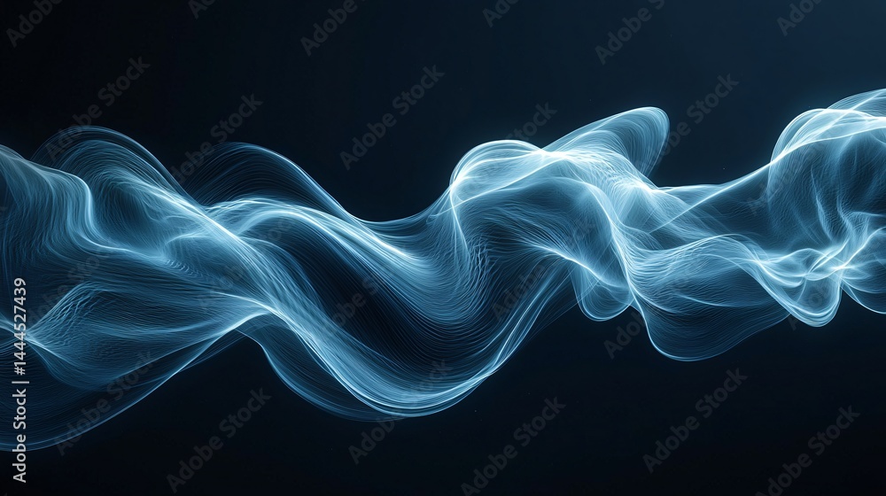 Poster a stunning wave of light creating a celestial energy field with quantum gravitational distortions ca