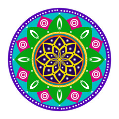 Colourful Diwali Art