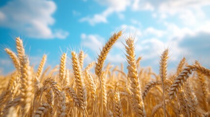 Fototapeta premium Wheat field in the summer