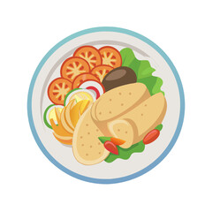  Nutritious Chicken Fajita Plate