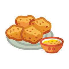  Nutritious Chicken Nuggets with Sauce