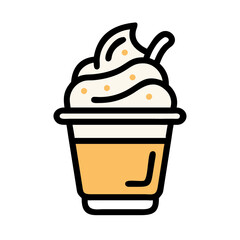  Tasty Vanilla Ice Cream in Cup