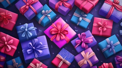 Birthday messages and wishes in a decorative script, seamless pattern vector