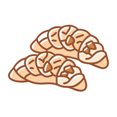  Tasty Freshly Baked Almond Croissants