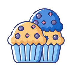  Tasty Freshly Baked Blueberry Muffins