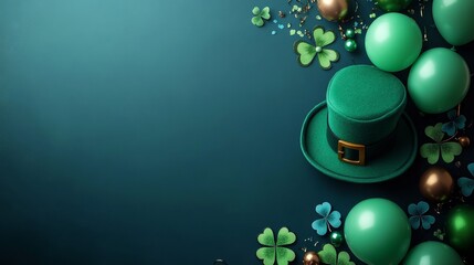 St Patrick´s Day with balloons background