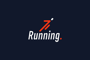 Running logo vector icon illustration