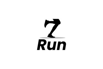 Running logo vector icon illustration