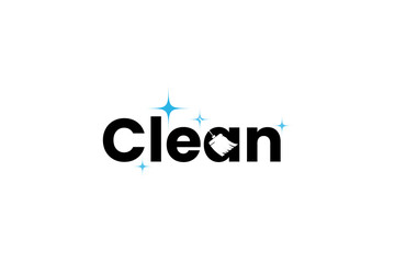 Cleaning logo vector icon illustration