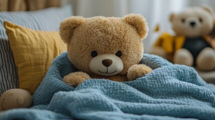 Teddy bear on the sofa