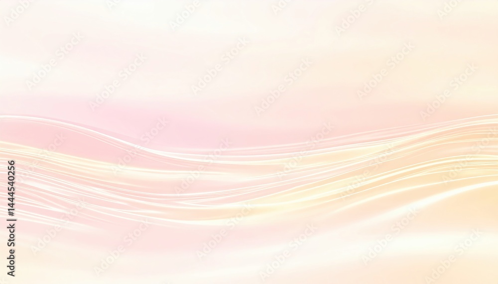 Poster flowing abstract patterns in soft pastel colors digital artwork ethereal environment fluid viewpoint