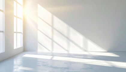 Fototapeta premium Illuminated interior design inspiration modern space photography bright environment wide-angle view minimalistic concept