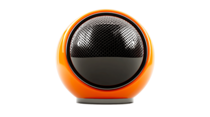 Heater, orange, black, sphere, transparent, cut out transparent