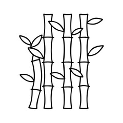 bamboo forest icon, bamboo forest line art - simple line art of bamboo forest, perfect for bamboo forest logos and icons