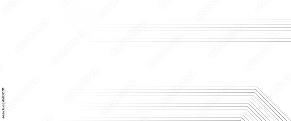 Poster Abstract white and gray  geometric dynamic lines pattern transparent background design.