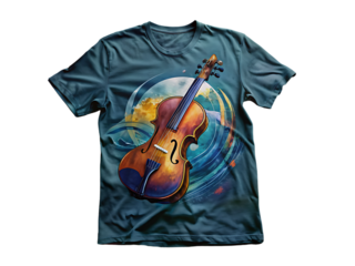 Cosmic Violin T-Shirt Design