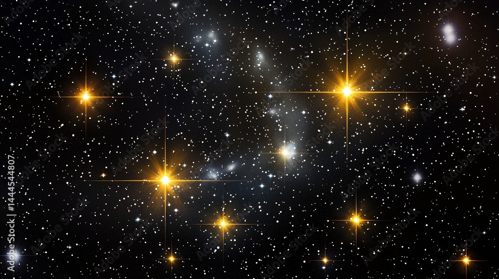 Canvas Prints radiant image of the constellation sirius illuminating the night sky with a celestial glow and astro